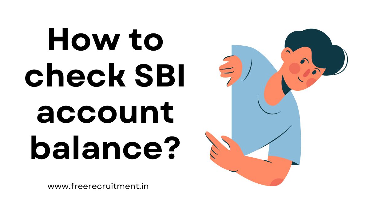 SBI Balance Check