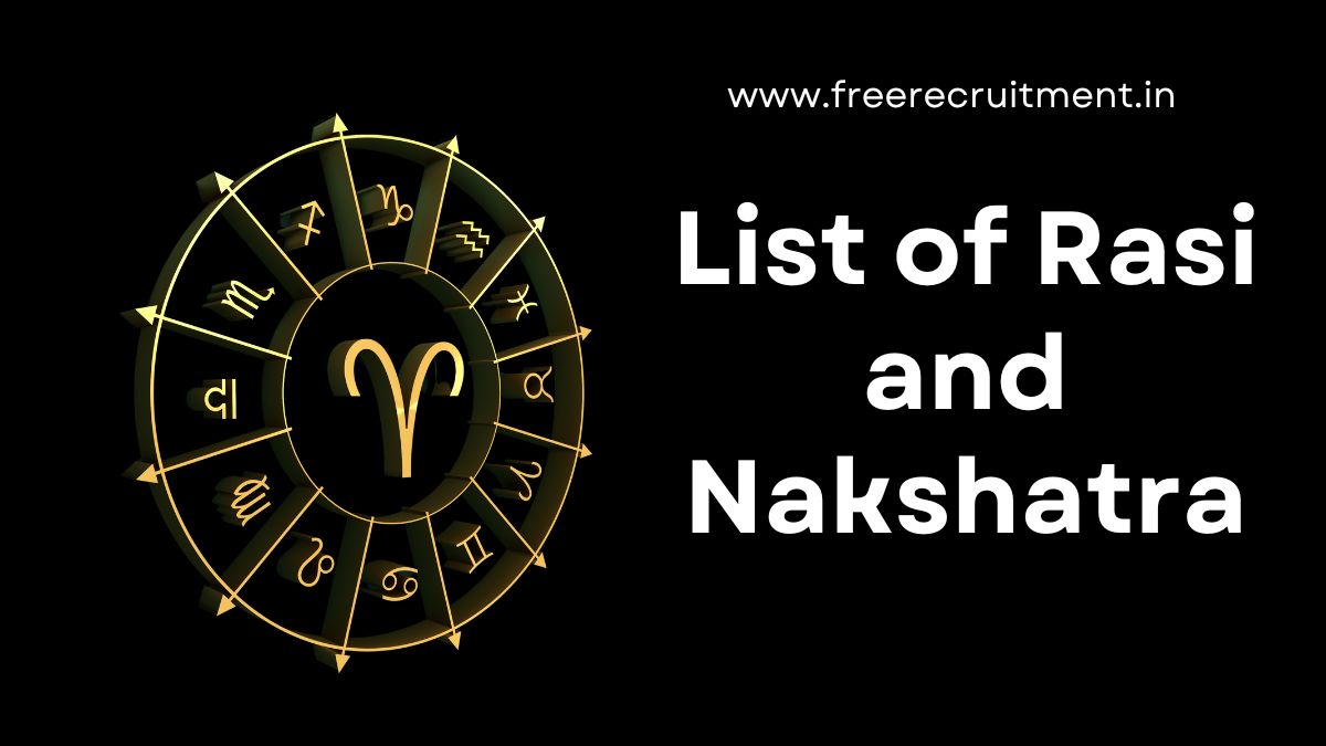 List of Rasi and Nakshatra